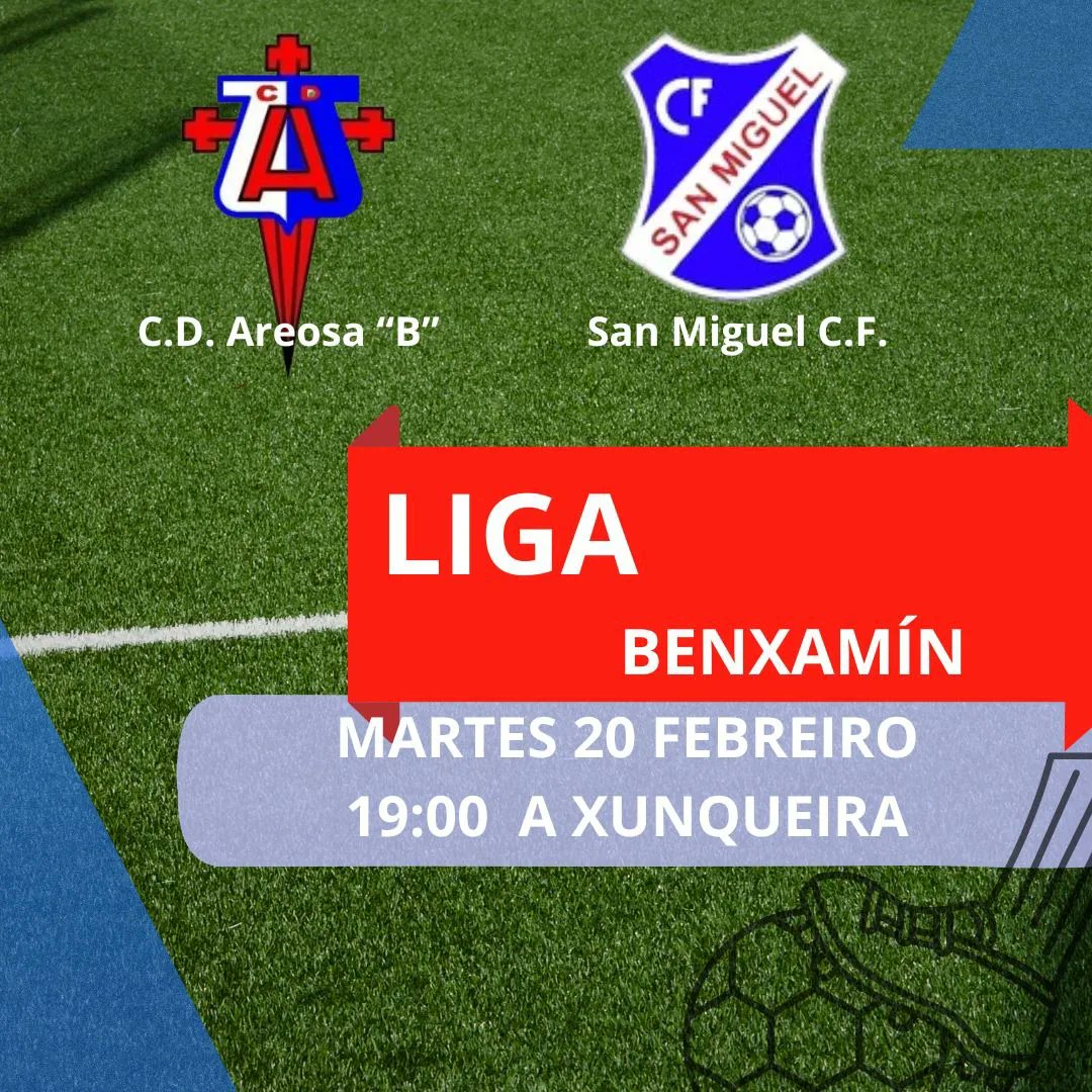 CFSanmiguel's tweet photo. Partidos da próxima fin de semana. O benxamín xogará o se partido o Martes día 20 de Febreiro.

💙⚽

#eusondosanmi https://t.co/eCLNK0BNzT