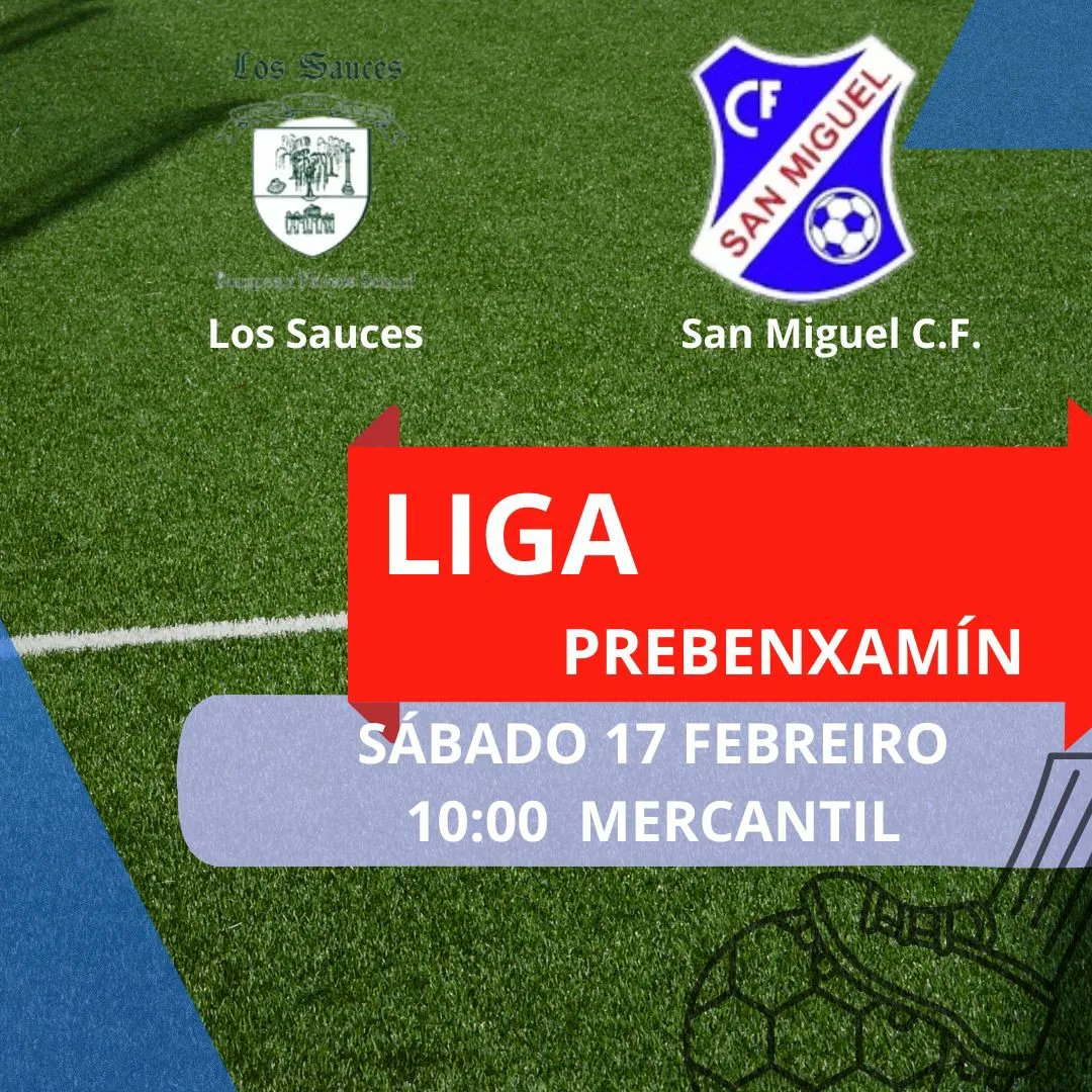CFSanmiguel's tweet photo. Partidos da próxima fin de semana. O benxamín xogará o se partido o Martes día 20 de Febreiro.

💙⚽

#eusondosanmi https://t.co/eCLNK0BNzT