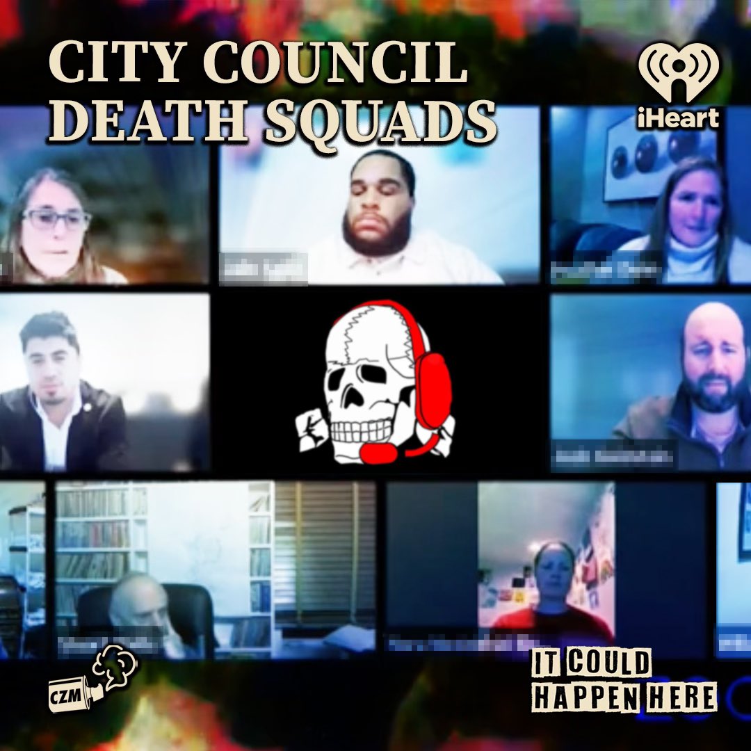 New @happenherepod Molly & Garrison talk about the group of extremely online white supremacists zoombombing city council meetings across the country. @socialistdogmom @hungrybowtie podcasts.apple.com/us/podcast/cit…