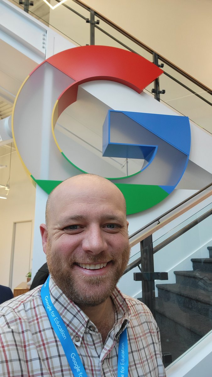 IdDeptOfEd's tweet photo. Happy #LoveTeaching Week! #Idaho Teacher of the Year @TrentVanLeuven is on the @Google Campus today learning about new #educationResources and #AI as part of the 2024 @ccsso National Teacher of the Year Program Orientation. #NTOY24
#EmpowerEducators #RespectLearning https://t.co/e8gcPoyBLF