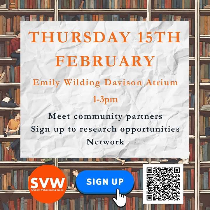 On Day Four of @StudentVolWeek we host our Living Library with partners in the Davison building - explore community research opportunities #SVW2024 #iwill @UKSVN @LivingGro @ScienceShops @volsupportns @RoyalHolloway @RHCampusLife @RHCareers @_RHResearch @SURHUL @studenthubs @NCVO