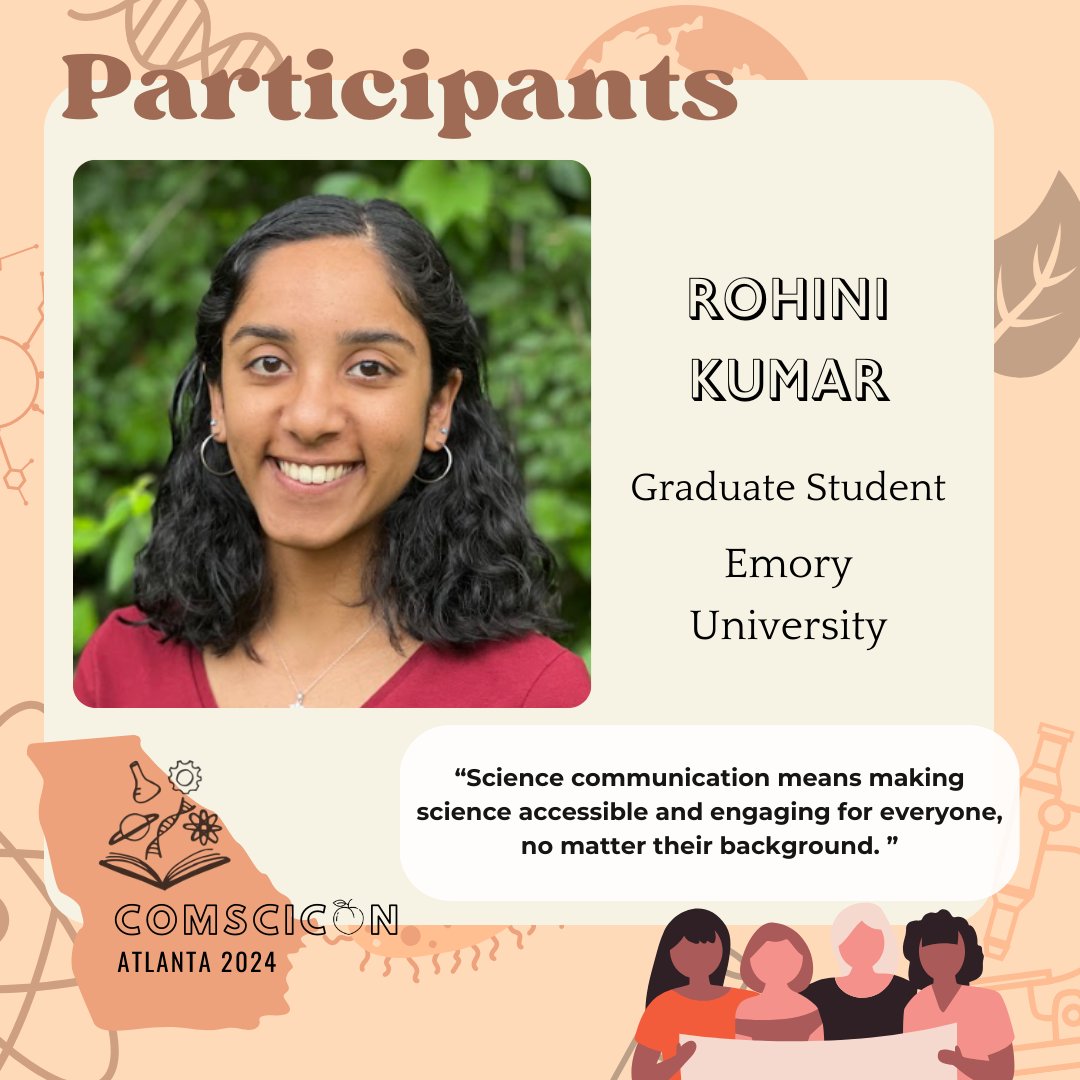 Say hi to Nischita, Kudzanai, Ravyn and Rohini👋
<a href="/KayDee77790155/">KudzieD</a>
<a href="/RavynMalatesta/">Ravyn Malatesta</a>
___________  
 We are welcoming ComSciCon - ATL 2024 participants with the series of posts: "Meet the participants of ComSciCon ATL 2024".  #science #phd #comsciconatl2024 #communication #atl