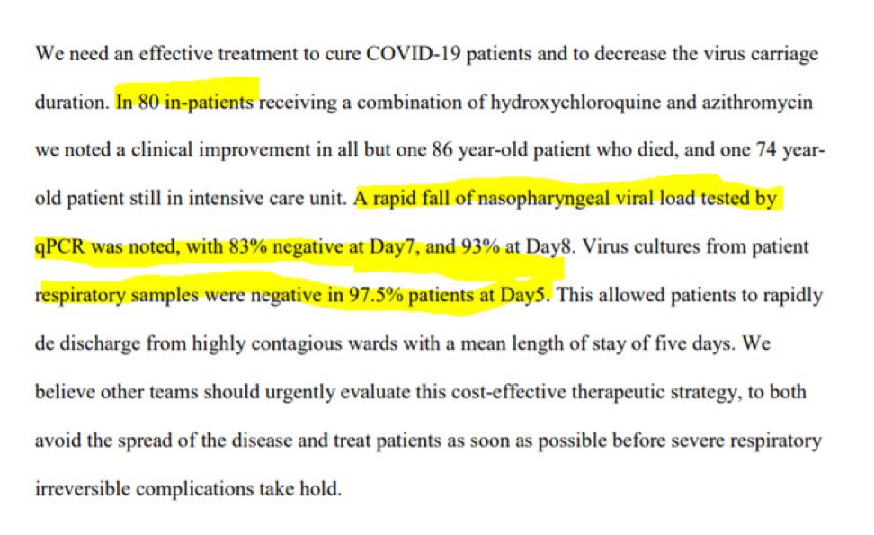 Fynnderella1's tweet photo. 97% efficacy #HCQ
@raoult_didier https://t.co/9dAKo0h16u