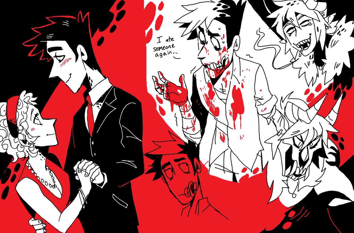 Happy valentines, have some very old art of my comic characters, I need to draw some more mushy art of them soon💕 
