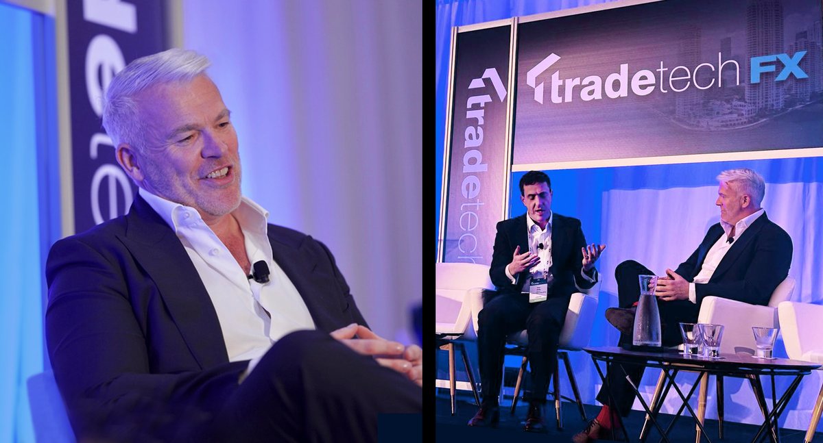 LMAX Group (@lmax) on Twitter photo Great to kick-off <a href="/TradeTechFX/">Trade Tech FX</a> in Miami with a fireside chat between our CEO, David Mercer and Allan Guild, Hilltop Walk Consulting.
They discussed #FX trading via algos, buy-side #liquidity and execution, our acquisition of Cürex and the convergence of FX and #digitalassets. Great to kick-off <a href="/TradeTechFX/">Trade Tech FX</a> in Miami with a fireside chat between our CEO, David Mercer and Allan Guild, Hilltop Walk Consulting.
They discussed #FX trading via algos, buy-side #liquidity and execution, our acquisition of Cürex and the convergence of FX and #digitalassets.