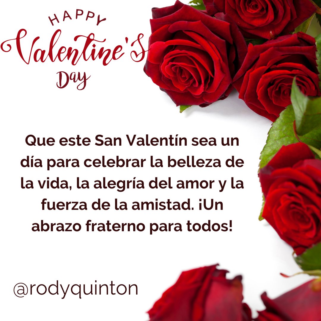 rodyquinton's tweet photo. Que reine el amor todos los dias de vuestras vidas, pero especialmente hoy ..... https://t.co/NJPNLhHOia