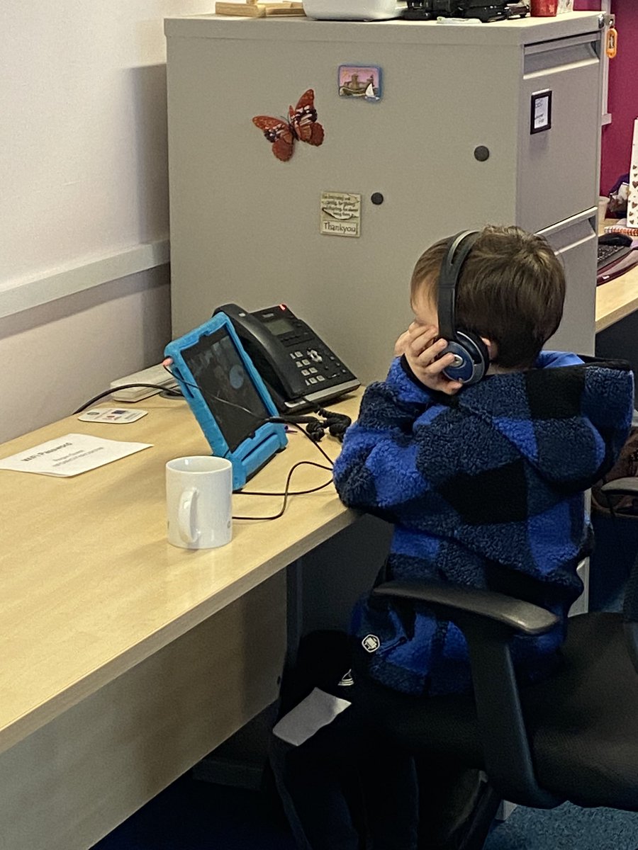jo_denny13's tweet photo. What a lovely surprise to receive flowers and a birthday card from our young visitor who came with his grandad to say hello in half term. Looks like he’s bagged himself a job 😂 @HalifaxOppTrust @hot_employment https://t.co/1gXVncBVsg