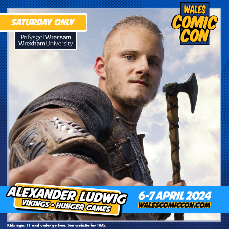 NEW MEDIA GUEST #WCC2024 - Alexander Ludwig ⭐ Bad Boys for Life ⭐ Heels ⭐ Race to Witch Mountain ⭐ The Hunger Games ⭐ The Seeker: The Dark is Rising ⭐ Vikings Tickets on sale now ➡️ shop.walescomiccon.com/collections/ho…