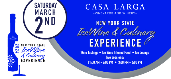 Tomorrow is the NYS Ice Wine & Culinary Festival at Casa Larga! There will be, wine tastings, ice wine infused food and an ice lounge! More info at casalarga.com🍷❄️ #CasaLarga #wine
