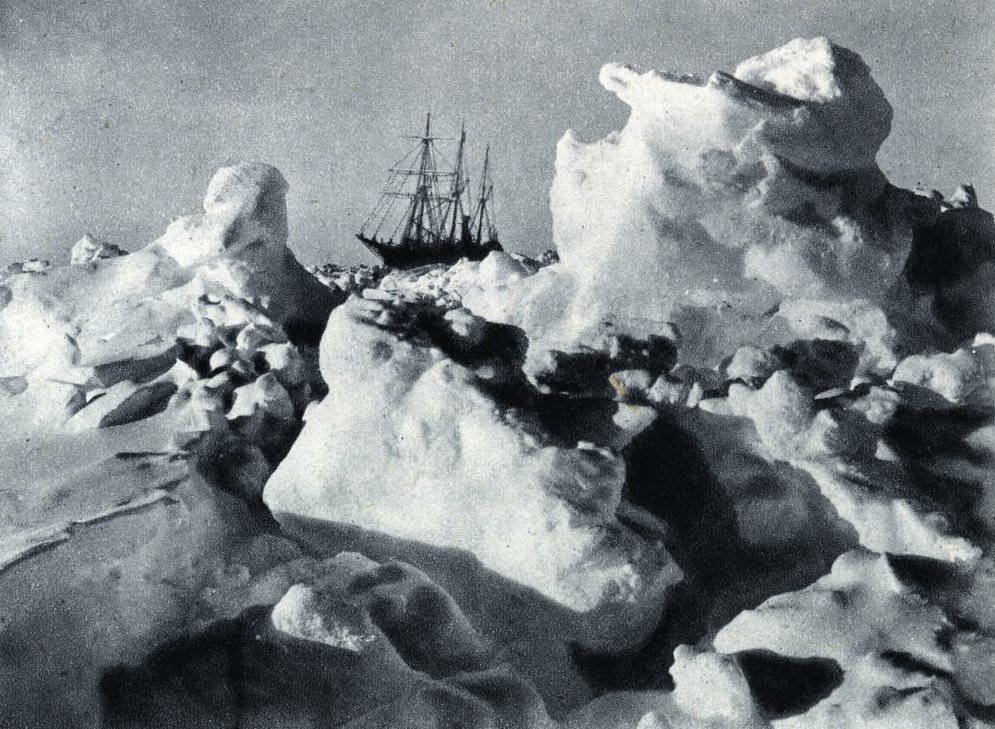 Cooper’s ship in Interstellar was named after Ernest Shackleton’s Endurance, seen here marooned in the Antarctic ice in 1916.