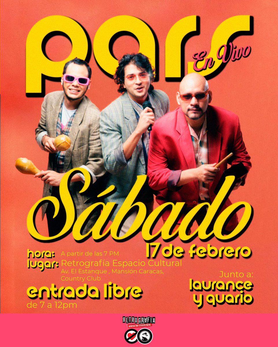 Nos vemos este sábado en los espacios de Retrografia en el Country Club, nuestro primer show de 2024😍

Pincha nuestro link de bio para que sepas cómo llegar rapido❤️