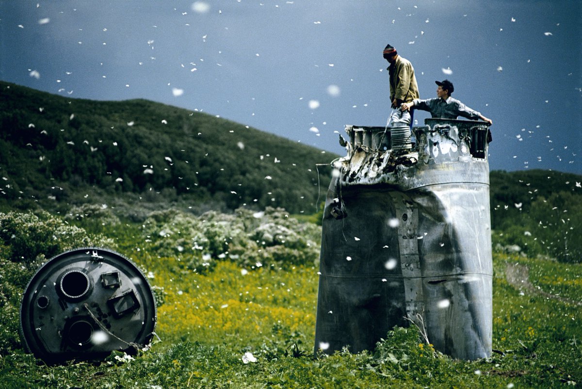 The pinnacle of the rural Russian hunters-turned-spaceshipbreakers has to be the one lining his sledge made of salvaged rocket metal with reindeer furs