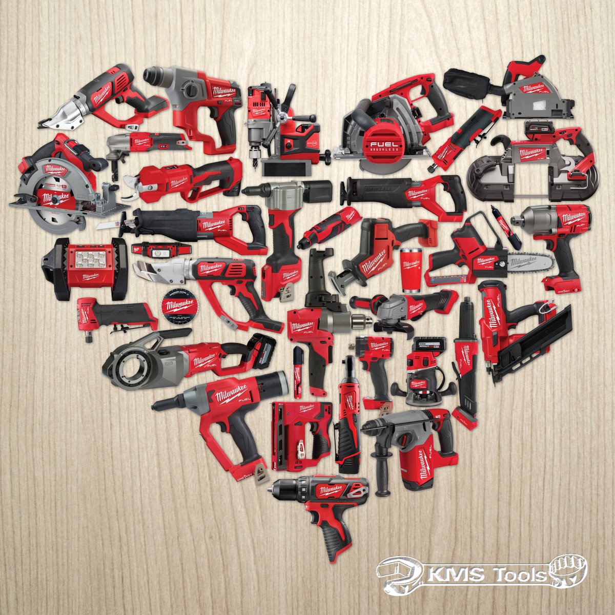 Shop Red for your Sweetheart this Valentine's Day!  🧰💘
We've got your back, at KMS Tools.
kmstools.com/featured-brand…

#HappyValentinesDay #MilwaukeeTools #MilwaukeePowerTools #MilwaukeePackout #M18 #Milwaukee18V #NothingButHeavyDuty #NBHD #MilwaukeeTool #ToolsOfTheTrade #KMSTools