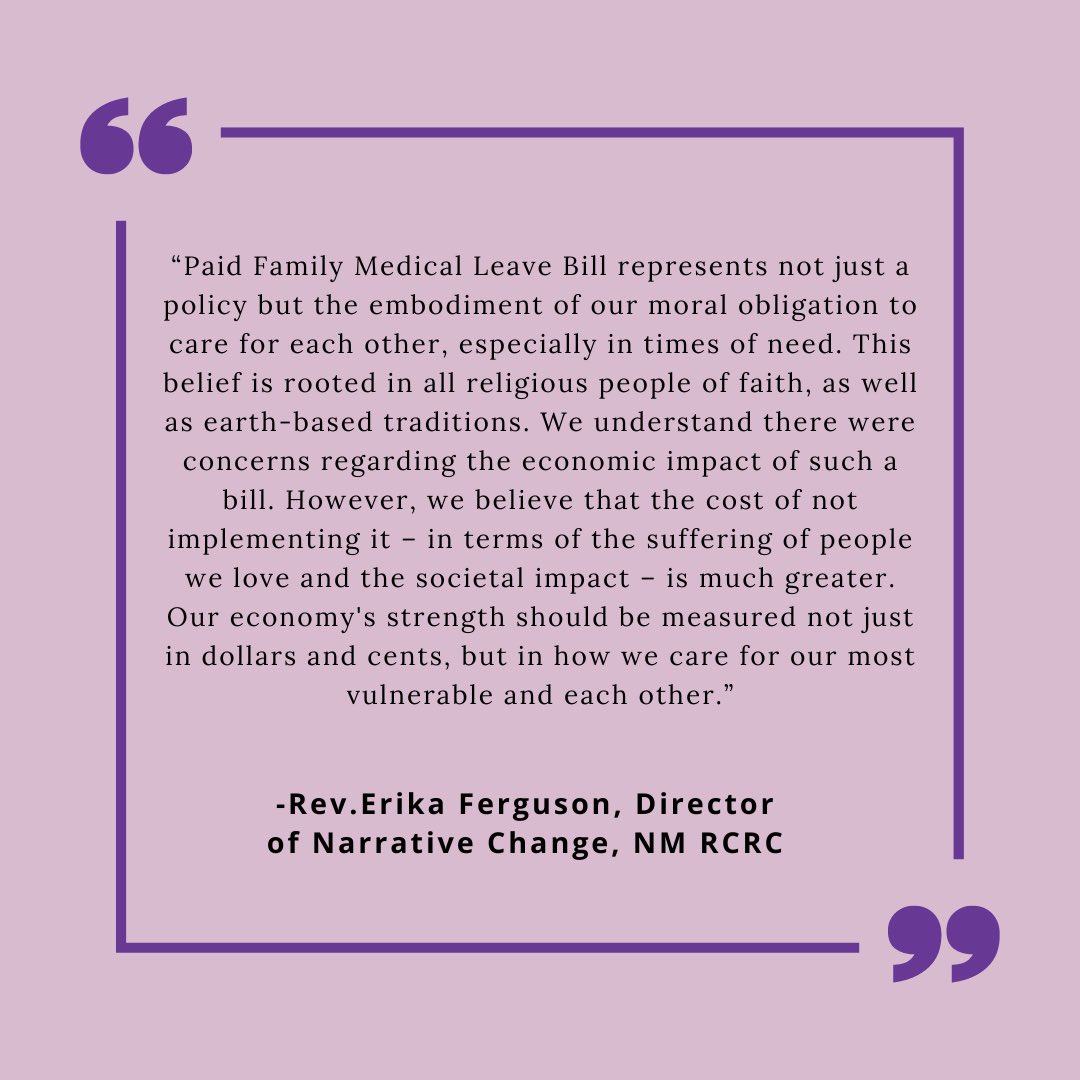 We are extremely saddened and disappointed by today's outcome, but we will keep trying until we have #PFML in New Mexico. Thank you to everyone's advocacy and hard work on this bill. 🙏
#nmleg #nmpol #sb3 #pfml