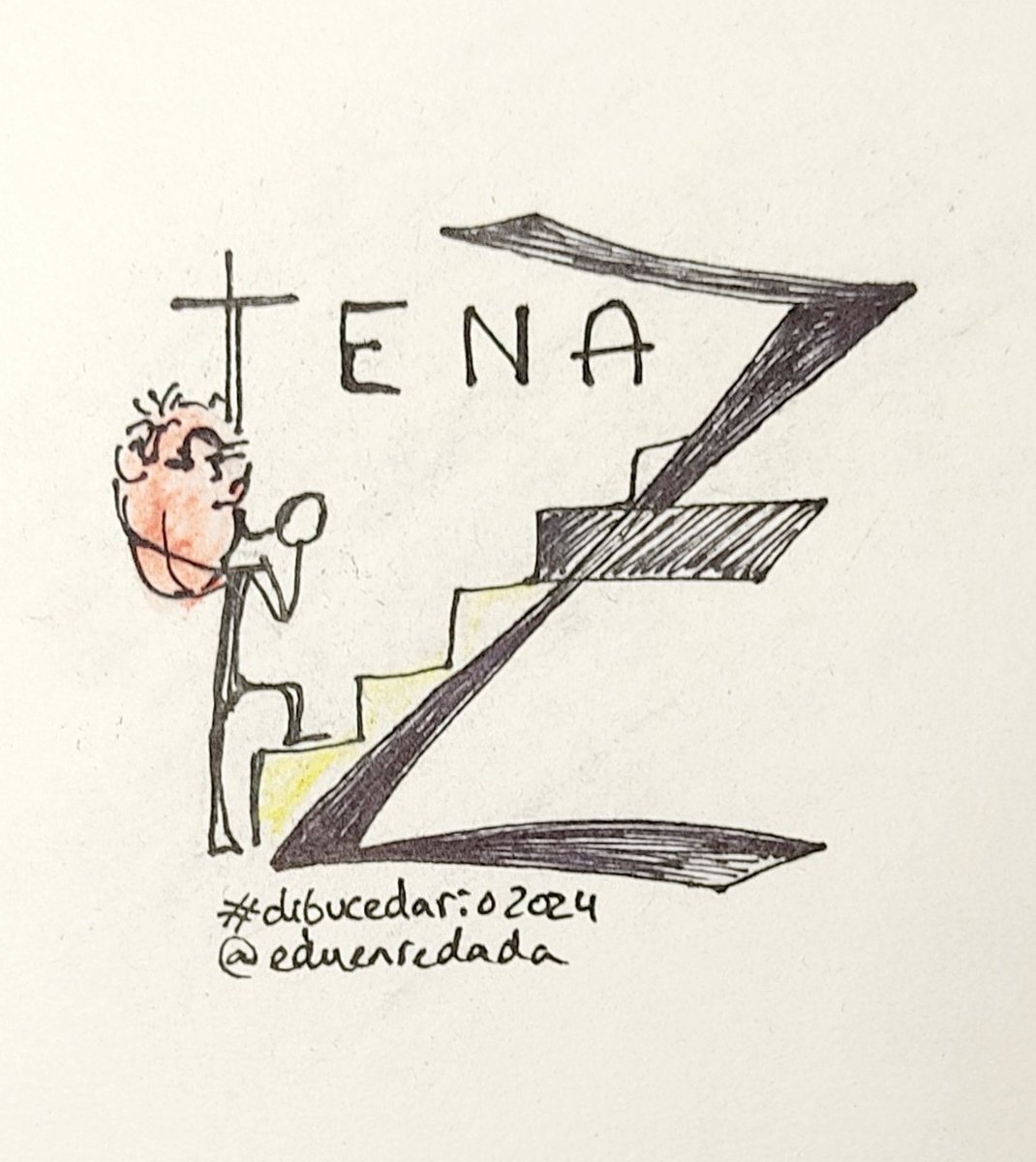 eduenredada's tweet photo. #día27 #dibucedario2024 con la Z de TENAZ acabo este homenaje a mi tío Juan Vicente del Álamo Carranza. Una persona que reconocía sus debilidades y fortalezas, agradecida, deseosa de aprender y mejorar, tenaz hasta lograr alcanzar lo que se proponía. https://t.co/ZZ0tCd4bQs