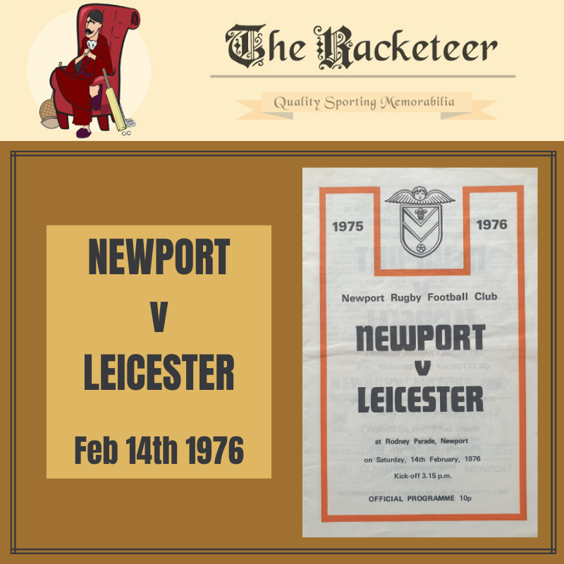 Surely no love lost for this #anglowelsh #ValentinesDay  encounter - played #OnThisDay in 1976, between @NewportRFC and @LeicesterTigers 

#Rugby #rugbyprogrammes #Newport #Leicester 

the-racketeer.co.uk/newport-325-c.…