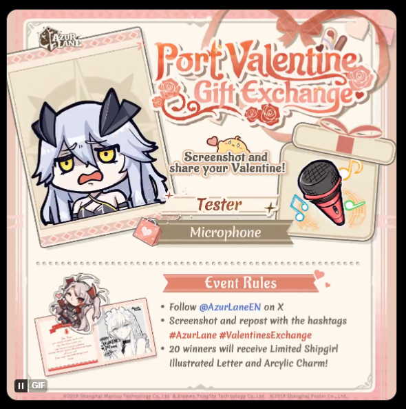 sungscrew's tweet photo. @AzurLane_EN Tester is NOT feeling me on Valentine's T_T
#AzurLane #ValentinesExchange https://t.co/AccFKsOPnY
