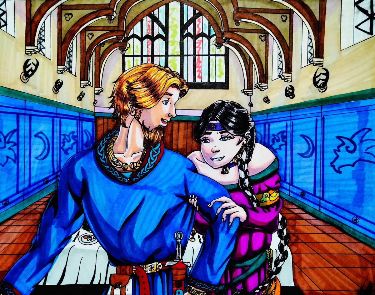 Brennos and Morrigan, happy Valentine's day

#dagomarosart #wolfstonelegends #artcollaboration #stvalentinesday #love #artists #collaboration #medievaldress #medievalclothing #medievalarchitecture