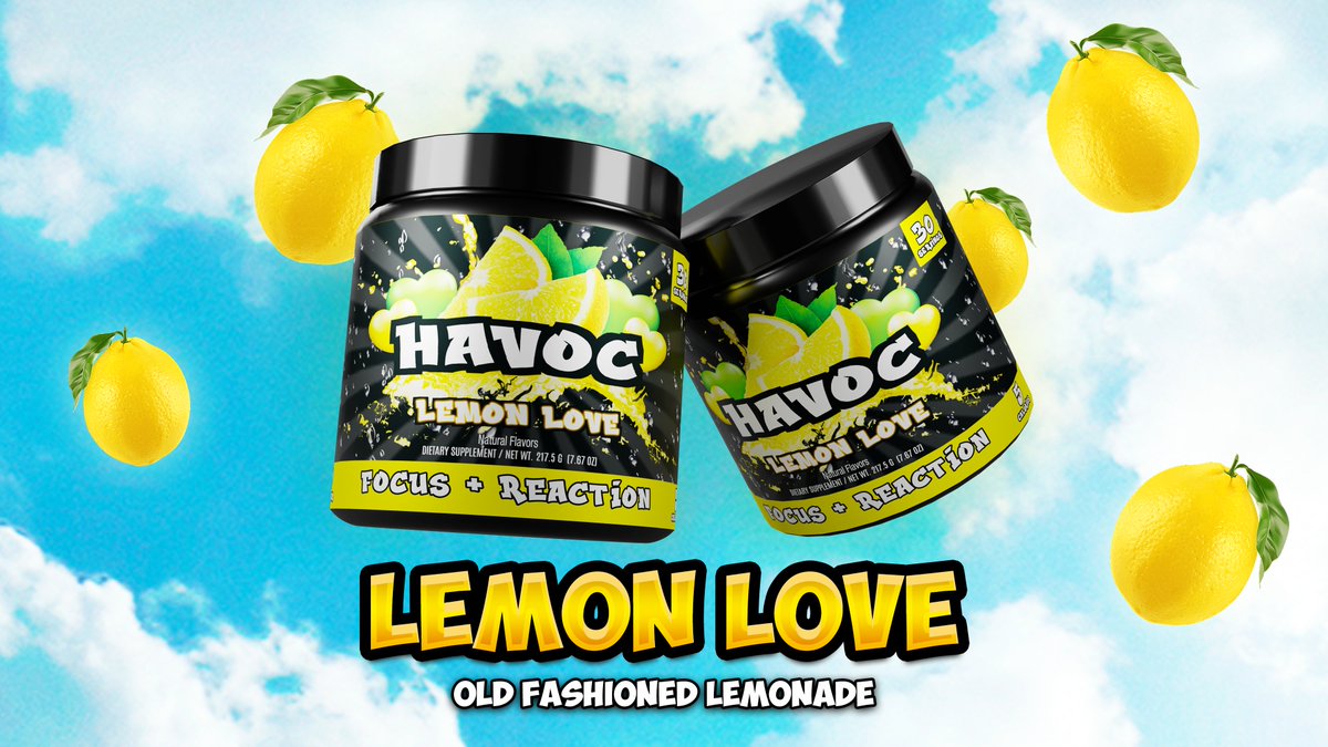 TryHavocEnergy's tweet photo. Lemon Love has launched!

https://t.co/VYStqqveLW https://t.co/fq2OBirczL