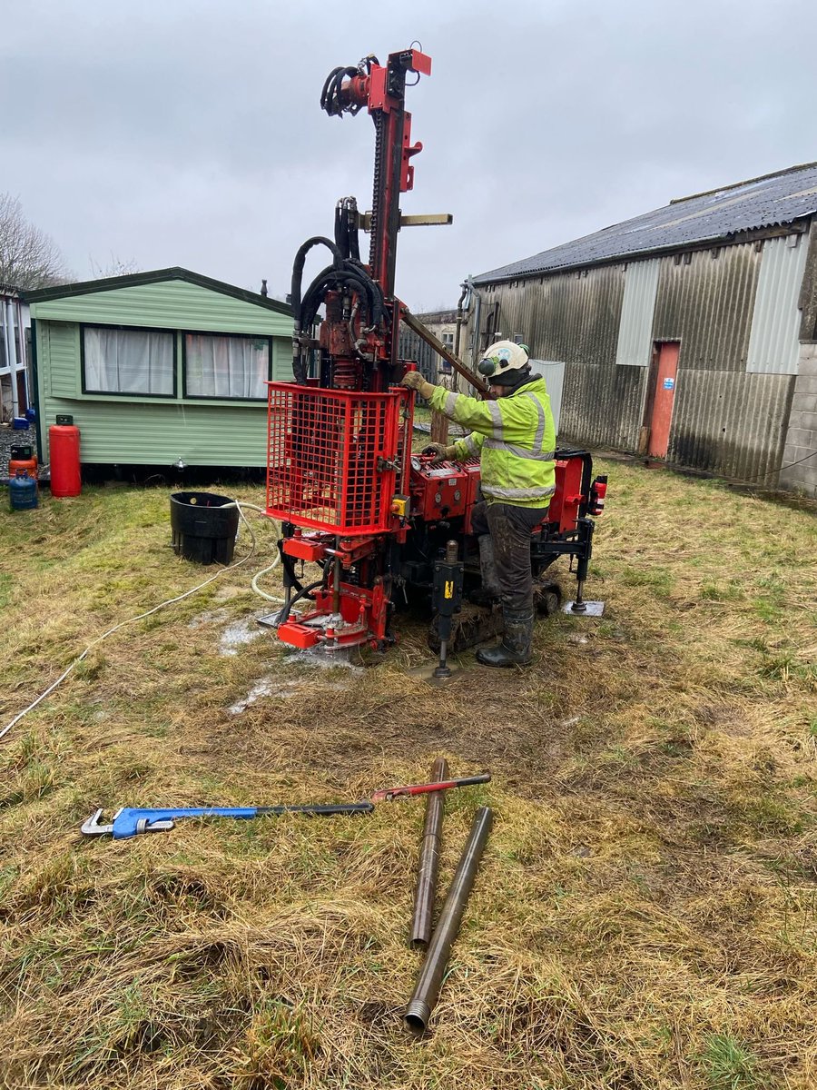 Our expert #coallegacy #Nottingham #siteinvestigation team #coaldrilling in #Derbyshire today. #CMRA report follow on #minedrilling investigation to assess #groundstability risk from shallow #mineworking.
