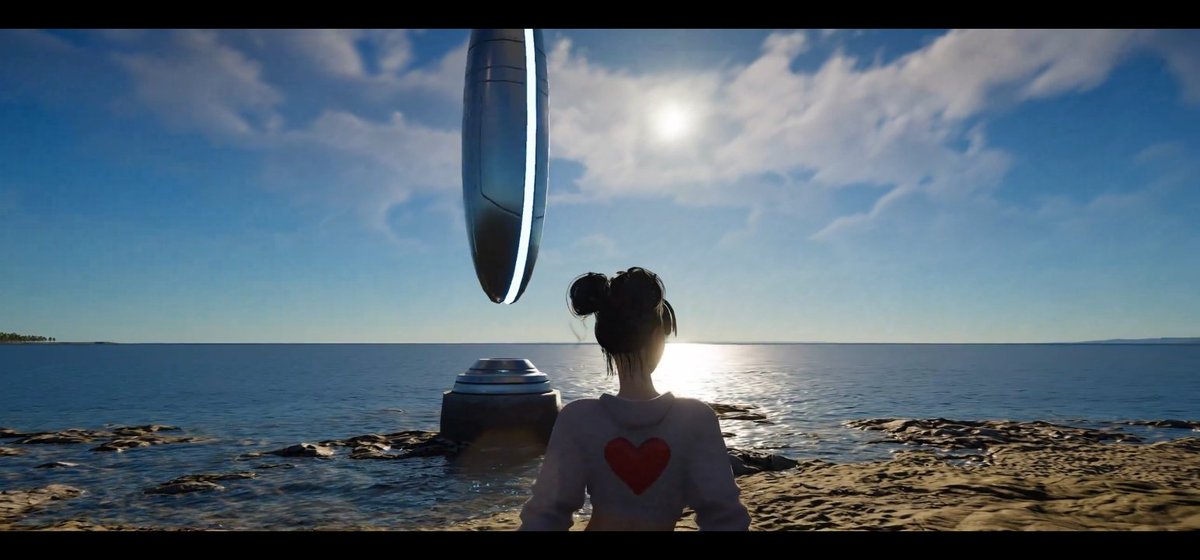 Kyung waiting for Mambo sunset 🌇