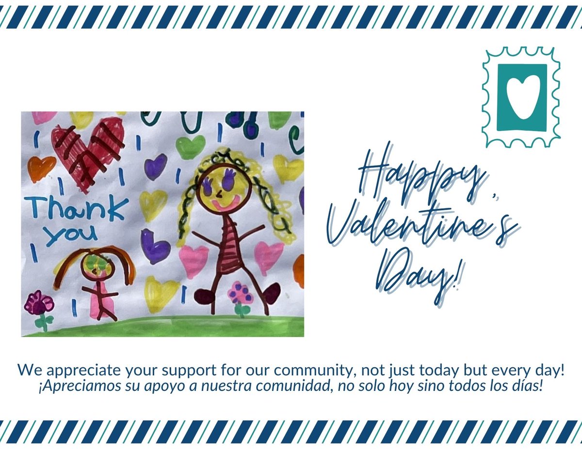 Happy Valentine's Day! - mailchi.mp/21e7778ad04b/h…
From the bottom of our hearts, we thank you.

Desde el fondo de nuestro corazón, te lo agradecemos.