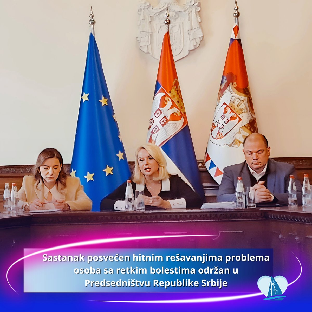 PHASerbia's tweet photo. 9. 02. 2024. godine, u Predsedništvu Republike Srbije održan je ključan sastanak posvećen pristupanju promptnog rešavanja izazova sa kojima se suočavaju oboleli od retkih bolesti, uključujući obolele od plućne arterijske hipertenzije. https://t.co/86PwXRjyf3