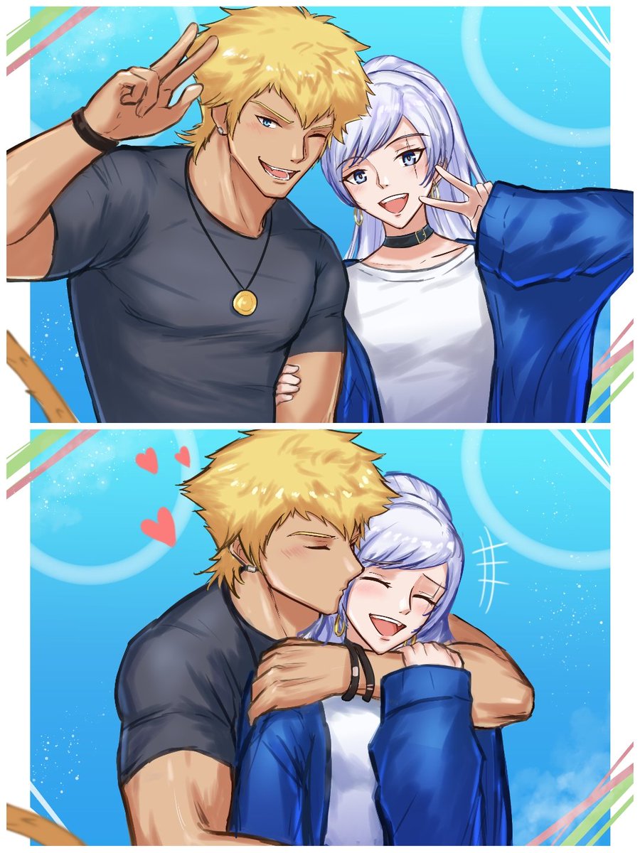 Happy Valenteine's Day everyone!❤️ 
Of course, I drew my favorite Sunflakes for this collab☀️❄️🥰
Check out the other lovely works by all the amazing artists!
#RWBYValentines #Sunflakes #RWBYfanart
