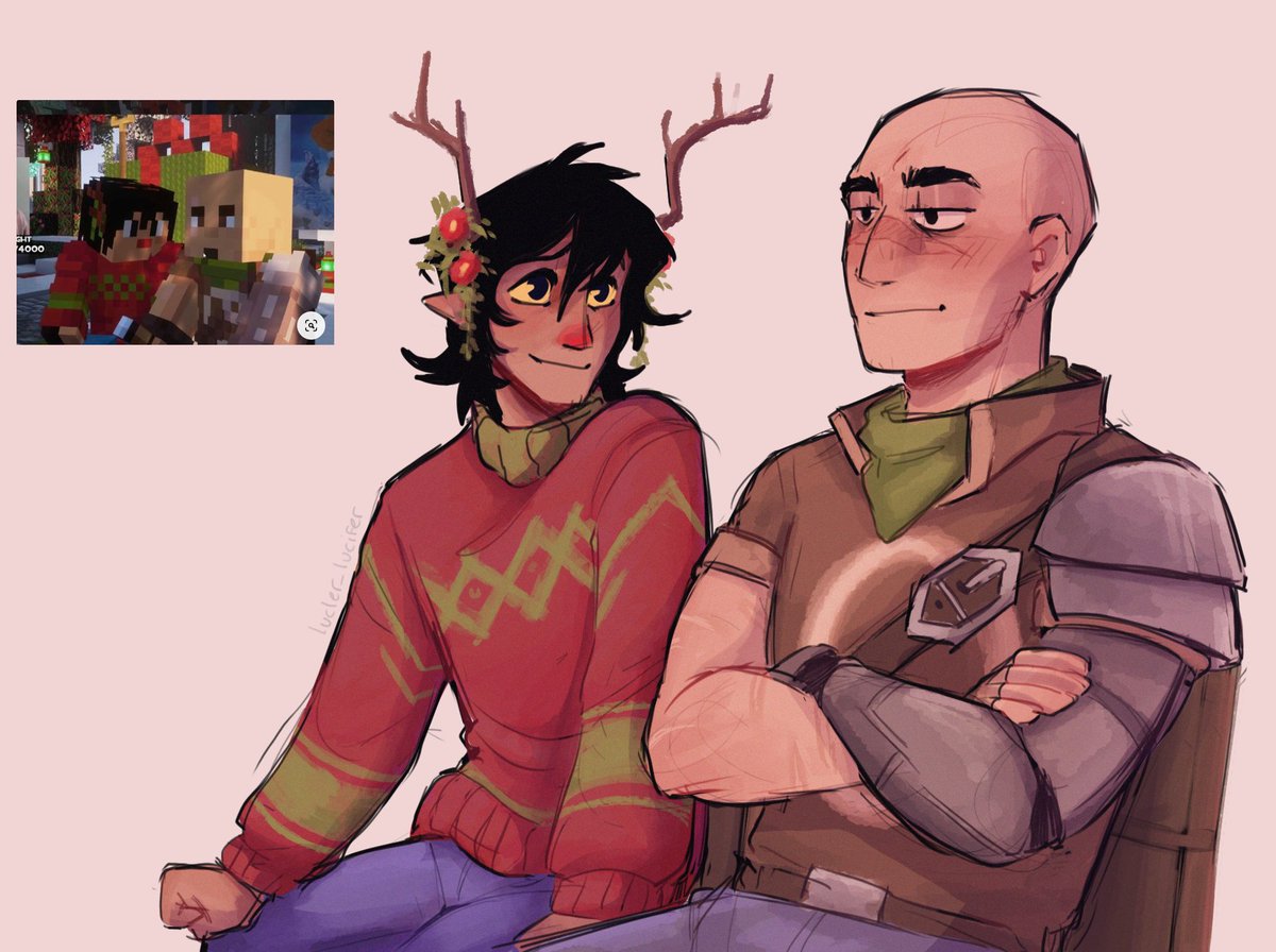 For valentines day, have a hideduo piece that i didn't do a background for <3

#qsmpfanart #hideduofanart #hideduo #FitMCfanart #pactwfanart