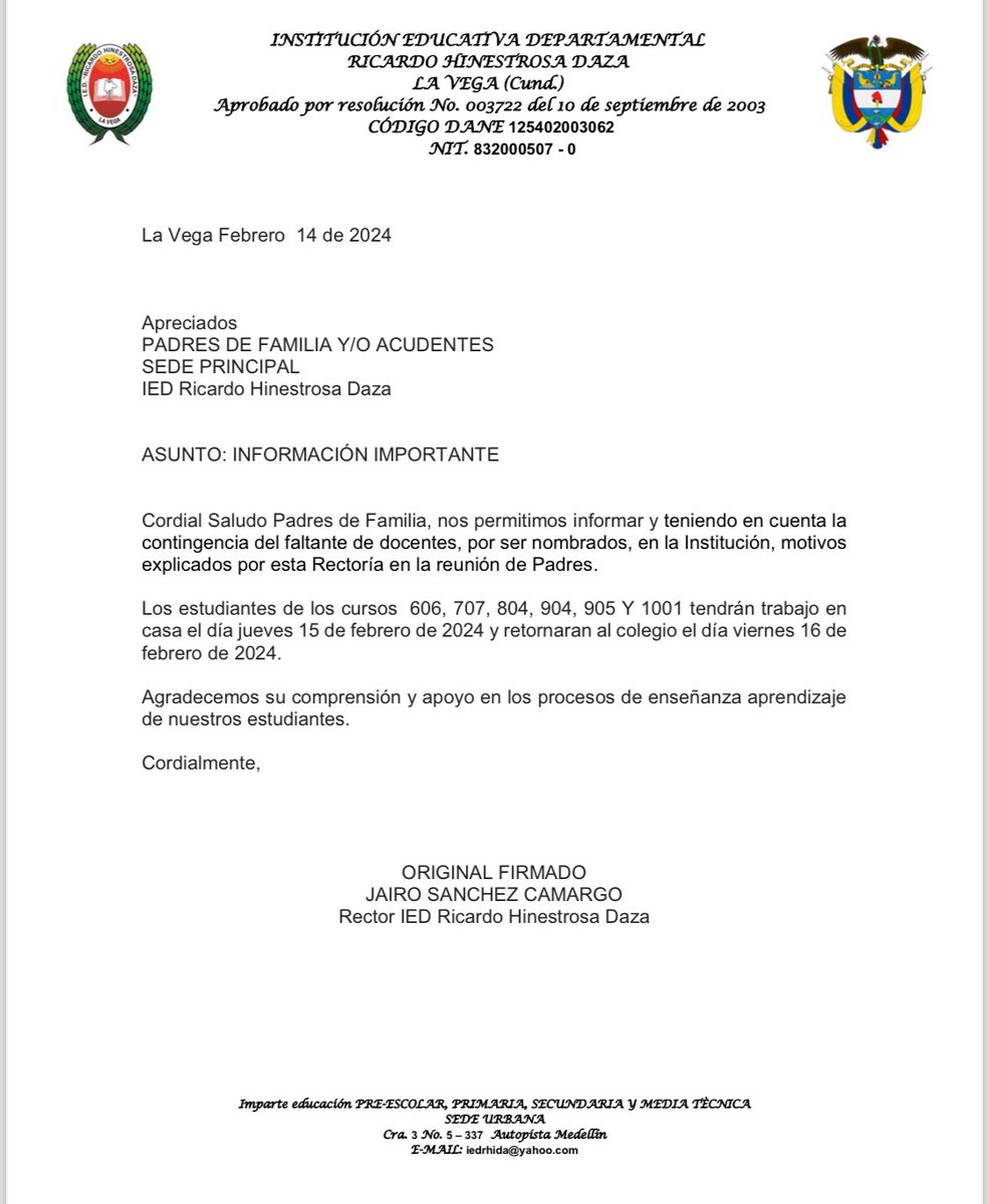 Unarolamas83's tweet photo. @JuanFraile @vanedelatorre @gusgomez1701 @CundinamarcaGob @JorgeEmilioRey Pudiste averiguar? Los niños nuevamente sin clases. https://t.co/ueYv6DiKXj