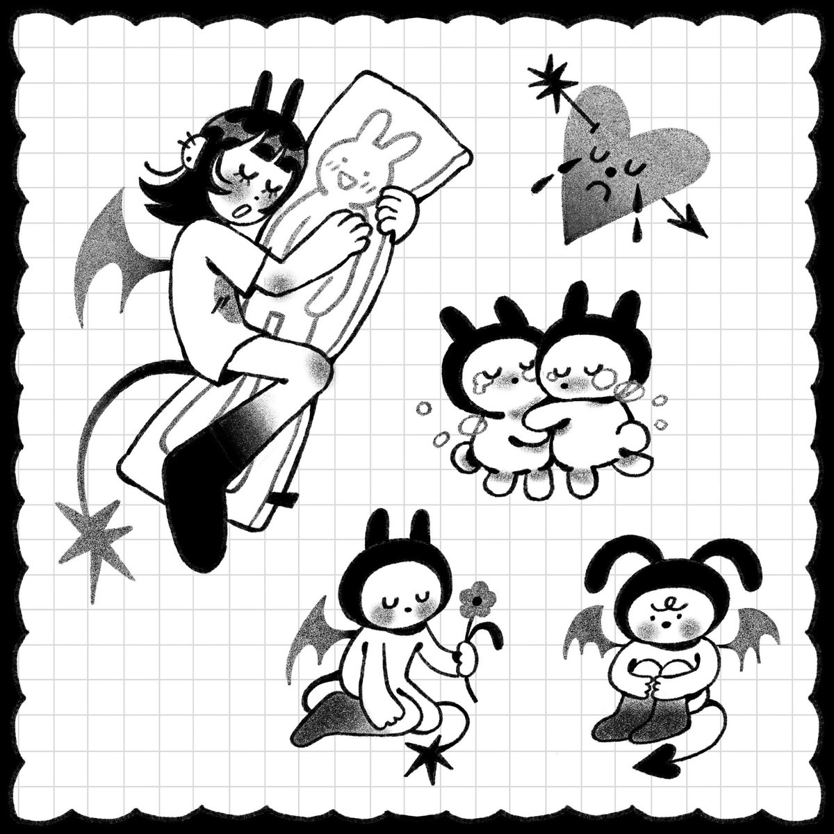 Happy Valentine’s Day 🖤 I wanted to post my flash here as well :•)