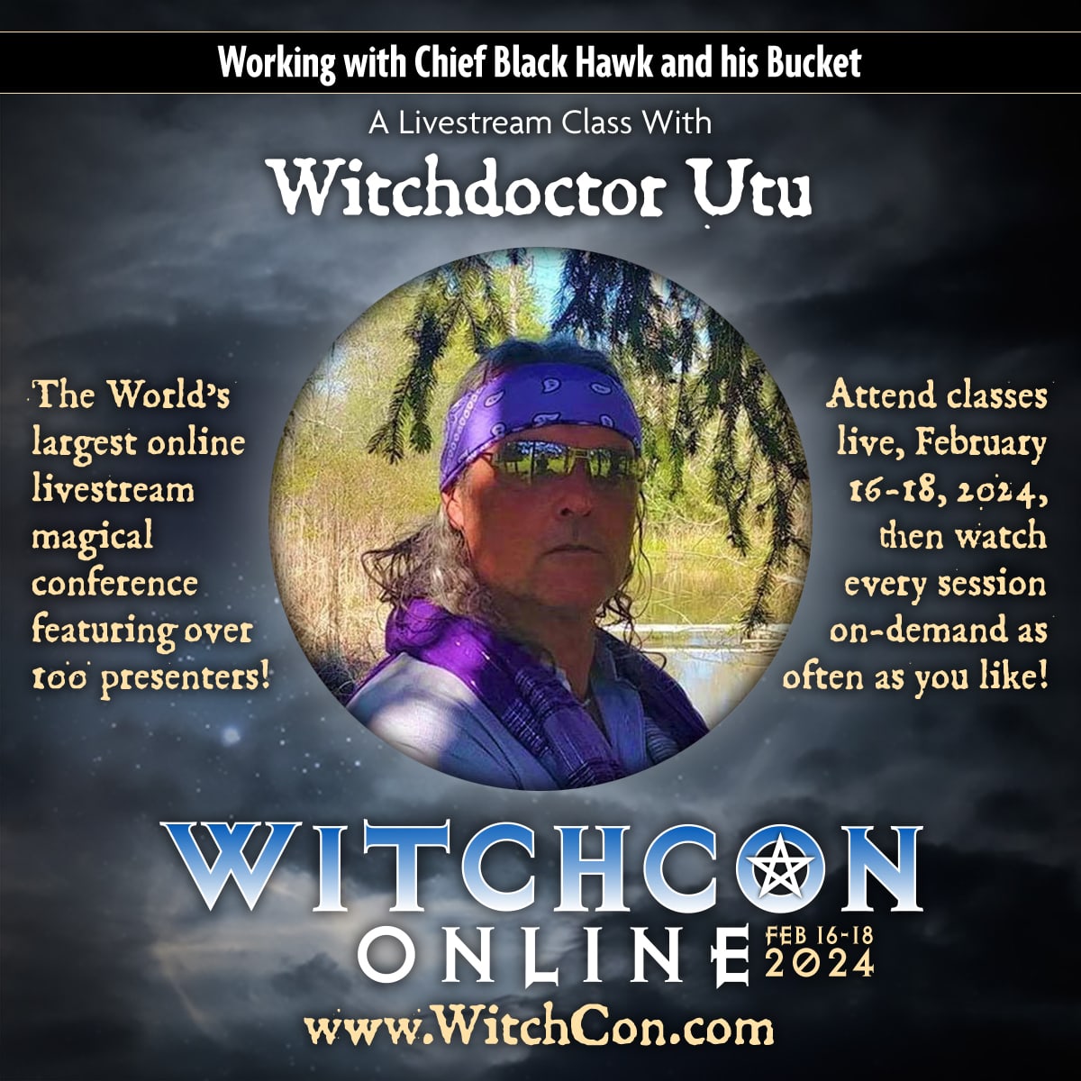 witchdoctor_utu's tweet photo. Looking forward to this weekend. My band @DragonDrummers perform live streaming shows each night for WitchCon, and I also present a class on working with the North American hoodoo spirit of Chief Black Hawk.
#witchcon #witchdoctorutu #dragonritualdrummers https://t.co/S5MUg5ISlK