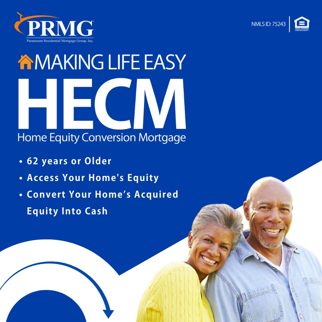 Are you over 62 years old and want to access the equity in your home? 

PRMG's got you covered with our HECM program. 
Contact us to learn more!
 prmg.net/hecm-home/
#reversemortgage #mortgage #realestate #homeloan #fha homeloansmke.com