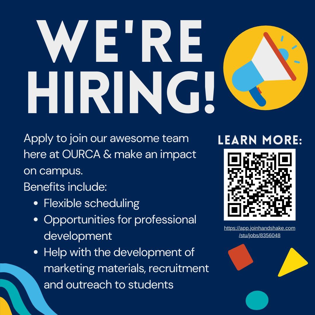 Love what we do here at OURCA? Apply to join our team. We have a fun, dynamic work environment where you will learn a variety of transferrable skills. Learn more at app.joinhandshake.com/stu/jobs/83560…