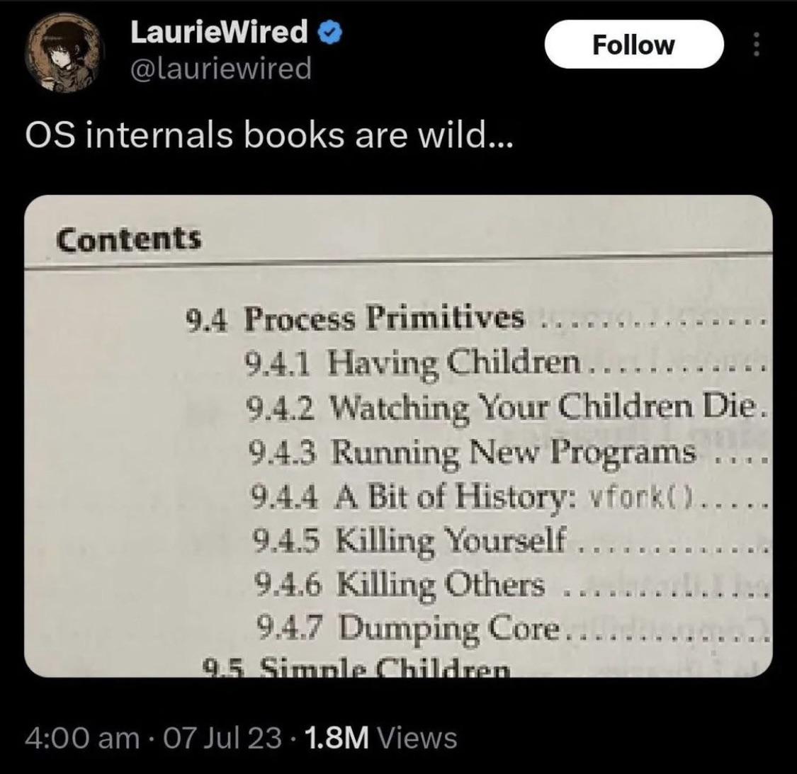PR0GRAMMERHUM0R's tweet image. forkingChildren reddit.com/r/programmerhu…