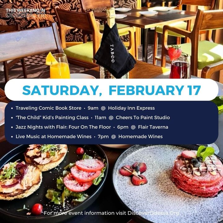 Roses are red, violets are blue... Odessa has the perfect Valentine's weekend for you! 🌹💘 

📅 To view our calendar and for event details, click here: bit.ly/OdessaTXEvents or click the link in our bio.

📸 Be sure to tag #DiscoverOdessa on your next adventure on town!