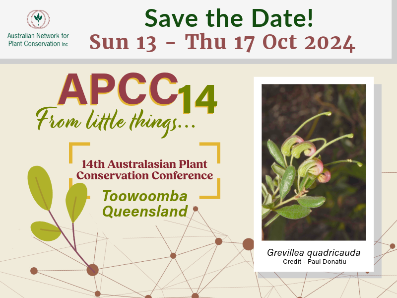 Mark those calendars 🗓 APCC14 will be held in Toowoomba QLD from the 13-17th Oct. We're looking forward to seeing you all in the Garden City! More information will be coming soon so stay tuned to our social media or subscribe to ANPC e-news here: anpc.asn.au/anpc-news/