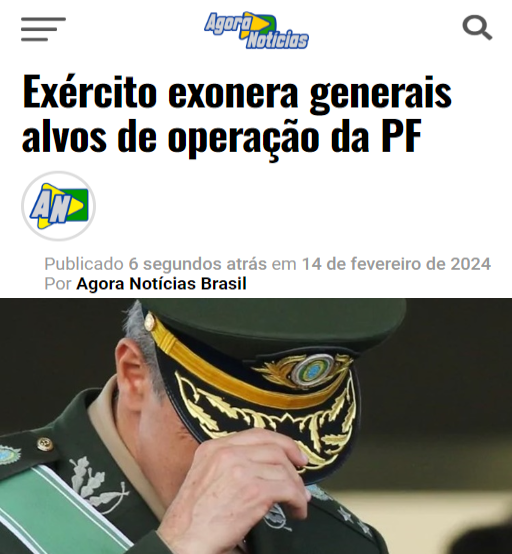 BrazilenDireita's tweet photo. Oxi???
"O #Exército exonera #generais alvos de operação da #PF" https://t.co/5tpb8SX1cK