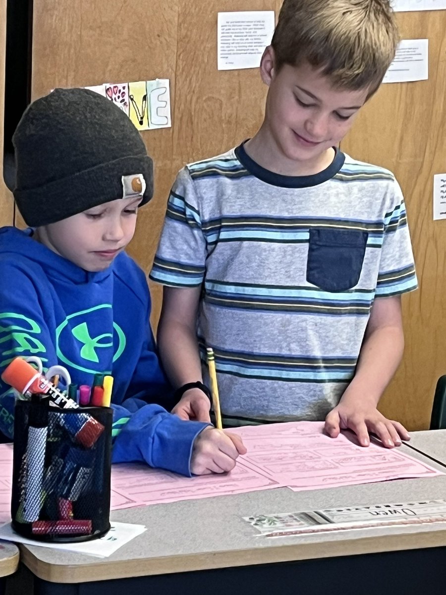 Ss took some time today to fluently write &amp; read some special compliments to their peers! 

They were so intentional with their thoughts and messages. 

😊🥰