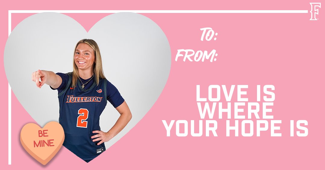 FullertonWBB's tweet photo. Absolutely ballin' this Valentine's Day 💌💘

#TusksUp https://t.co/uv6nQd8KVg