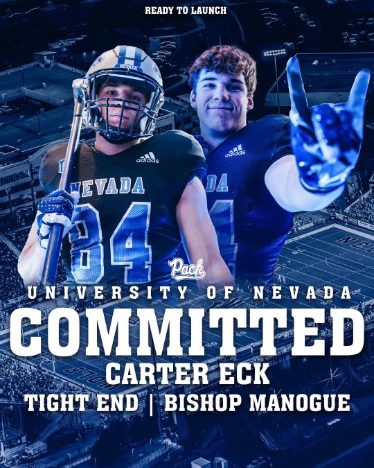 I am very excited to announce that I have Committed to The University Of Nevada! Blessed to have been given this opportunity!💙🐺