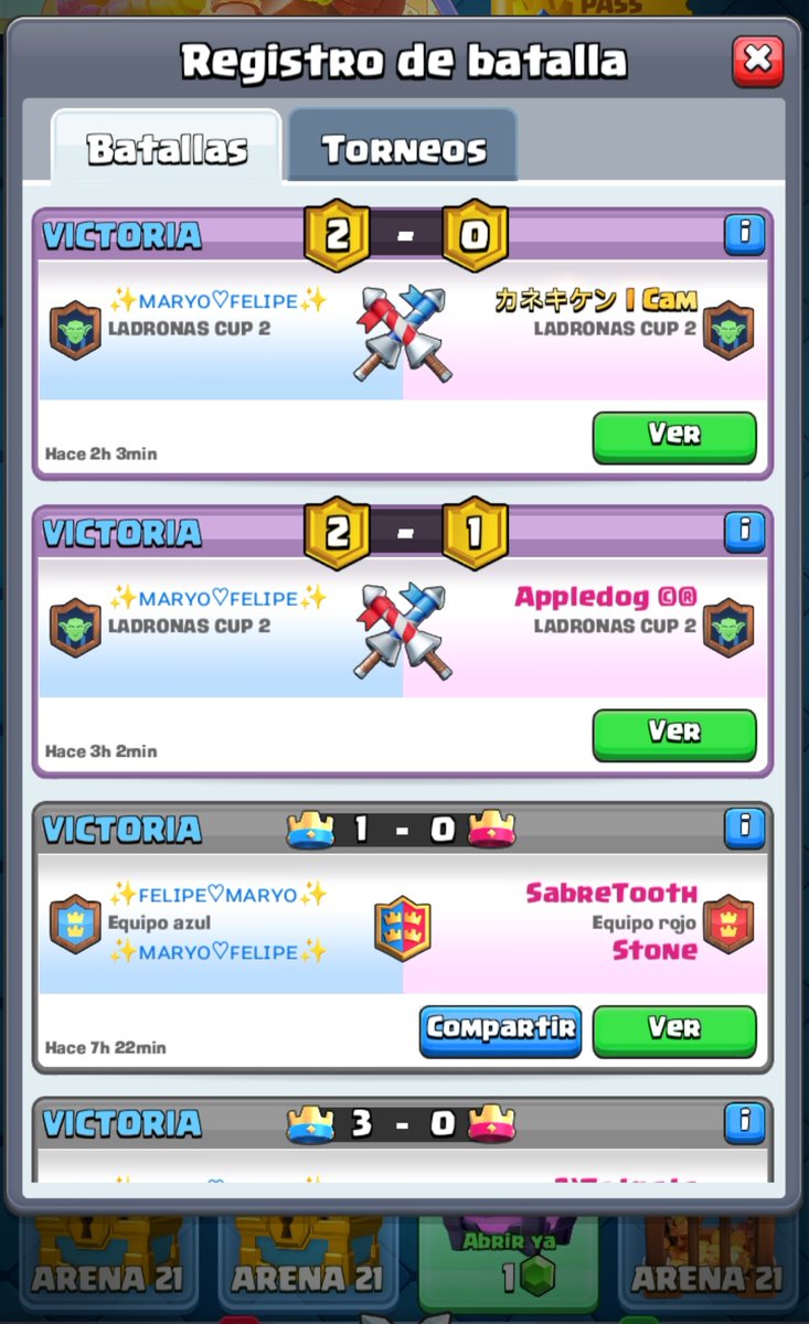 Feliz por el resultado de hoy, nos vemos mañana en <a href="/LadronesSquad/">Ladrones Squad 🏆</a> 🫡
Gracias a mi amorcito por contarme el elixir😂😘 <a href="/Felipe_Izhar/">Felipe Izhar</a> y Feliz san valentin🥰
