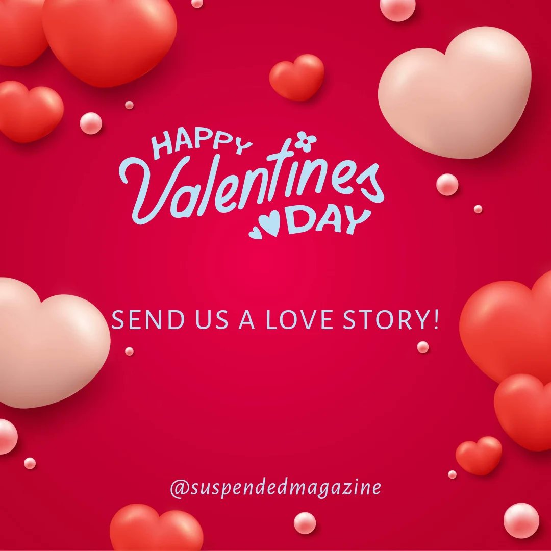 Have a love story, poem, or art piece with a twist? Send it our way! suspendedmagazine.submittable.com/submit
#submissions #literarymagazine #poetry #visualart #shortfiction