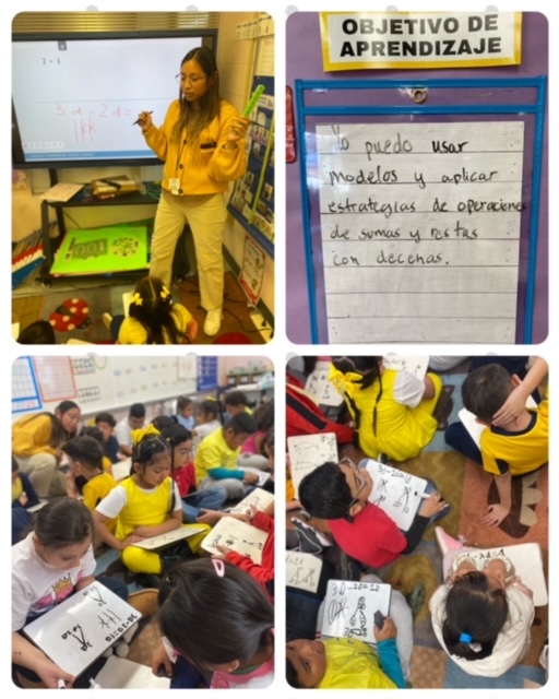 Structured student discussions were evident during the Eureka Math lesson. Ms. Tax led her students to explain the math strategies they utilized to solve the problem allowing them to take ownership of their work. <a href="/HISD_ElemMath/">Houston ISD Elementary Math</a> <a href="/eureka_math/">Eureka Math</a> <a href="/HISD_West/">🚨 This page is no longer active! 🚨</a>