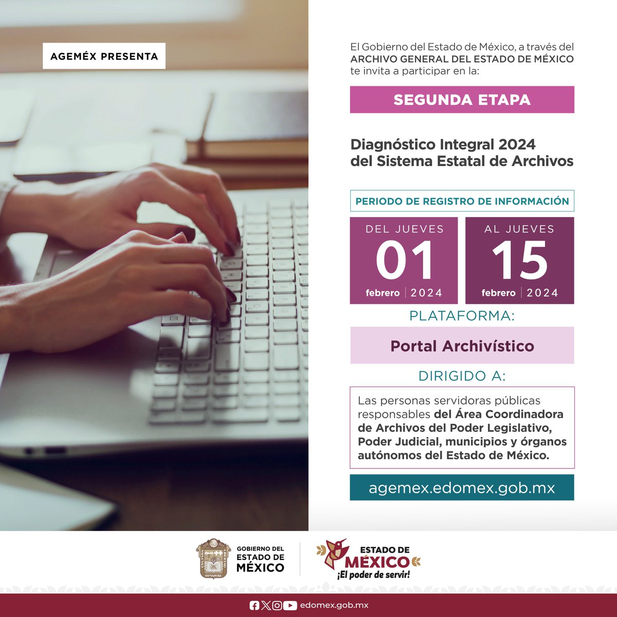 El @agem_mex continúa con la #SegundaEtapa del Diagnóstico Integral del Sistema Estatal de Archivos, contando con el registro de información de las Áreas Coordinadoras de #Archivos del Poder Legislativo y Judicial, Municipios y Órganos Autónomos del #Edoméx. #CapacitaciónAGEMÉX