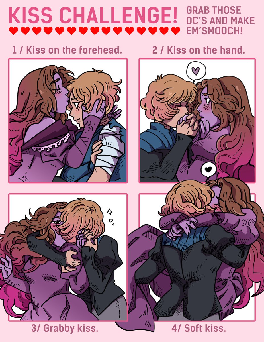 Some kissing for today's Namesake update (based on the templates on @Hiveworks' twitter! 