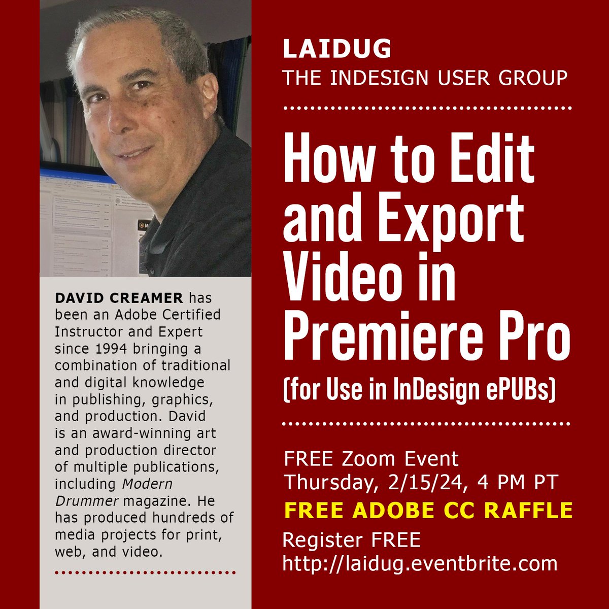 The InDesign User Group tweet media