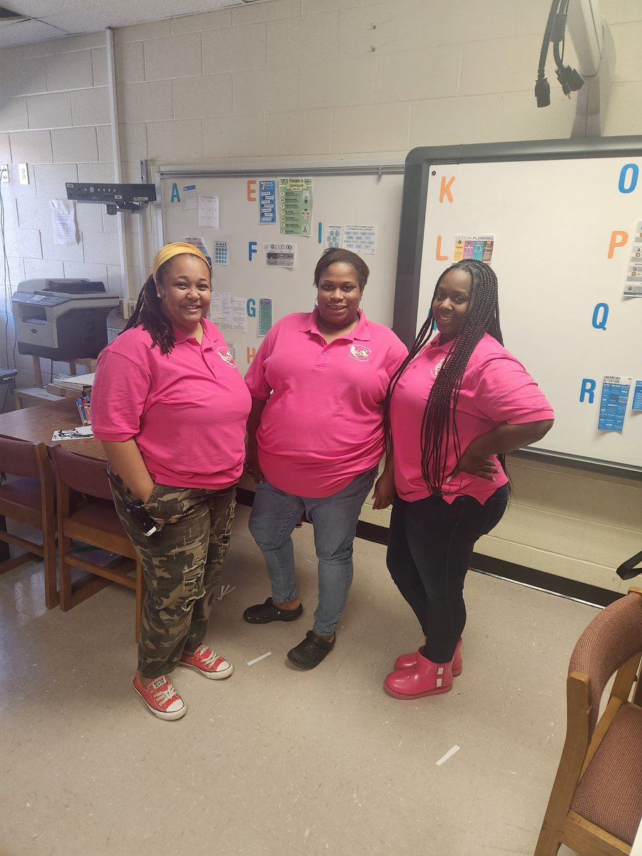 We had to wear them for Pink Day at Cousins. 🩷 @MsdollarM @msshieldsedu