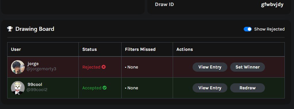 ¡Ganadores del sorteo! ❤️

<a href="/jorgemorty3/">jorge</a> 
<a href="/99cool2/">99cool</a> 

Contáctenos para la entrega de sus premios, tienen 24h para reclamar, de lo contrario haremos un re sorteo✨