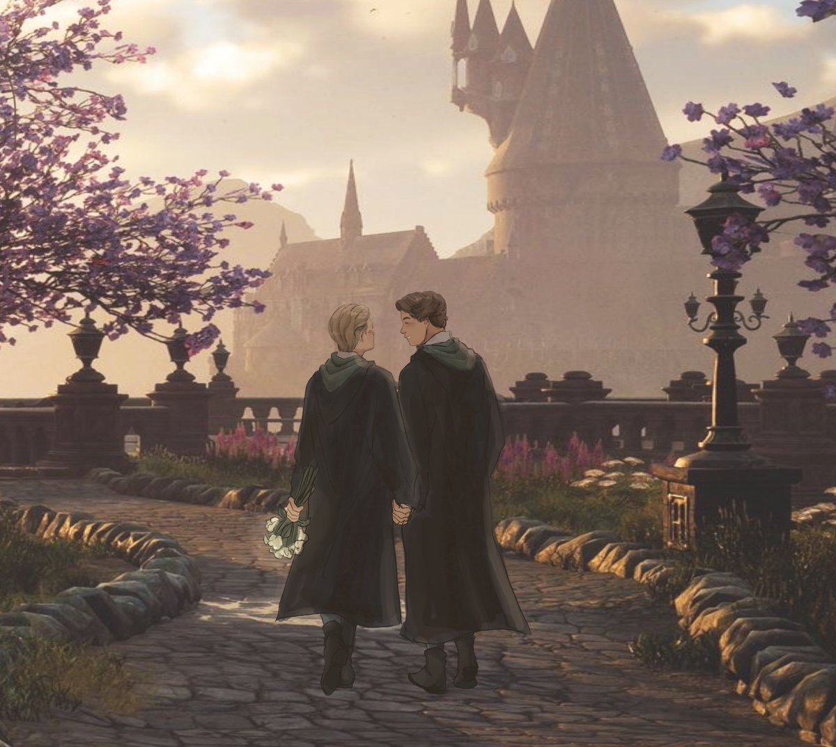 giselsann1's tweet photo. A walk through Hogsmeade on Valentine's Day❤️
#sebinis #sanvalentin #hogwartslegacy #fanart https://t.co/nDVbMLYea8